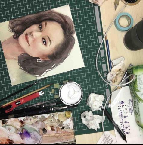 王思棋 - 人像水彩