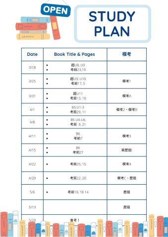 Serena Chuang - 事先規劃課程進度