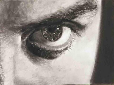 Tsuki - 炭筆素描