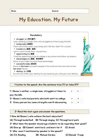 Serena Chuang - 根據學生需求，自製額外教材