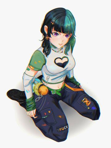 朝暮（Zhoamu) - 人物全身繪製（無背景）