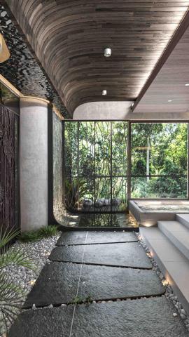 鍾牧良 - 位於信義區某豪宅的3D渲染圖-玄關