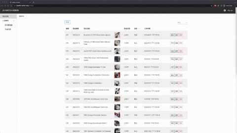 Henry Lin - 電商官網後台：
提供一簡潔後台讓經營者輕鬆管控庫存及發佈新商品。