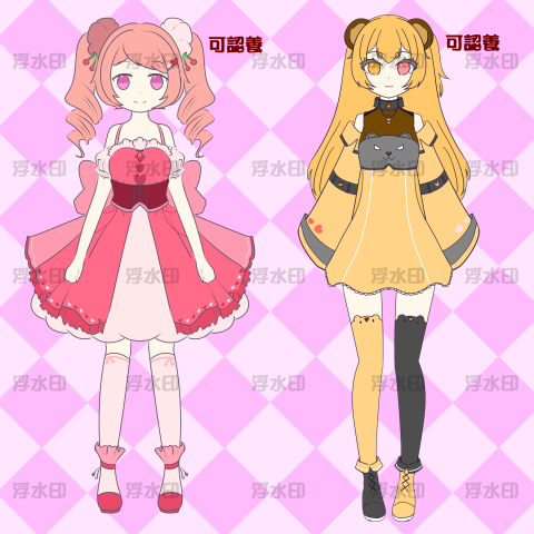 安夏夏 - vtuber人物設計