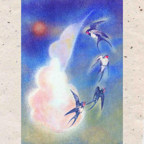 曇華 Dorje 心靈工作坊 - 繪本插畫 - 燕子 曇華 Dorje 心靈工作坊 - 繪本插畫 - 燕子