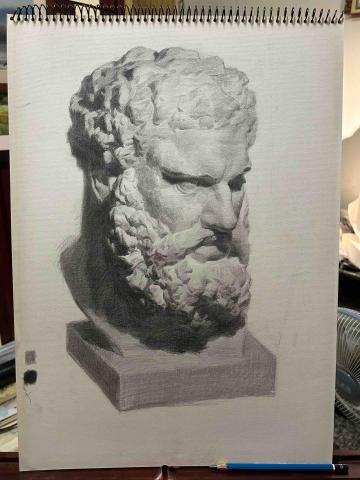 張書瑋 - 素描大力士石膏