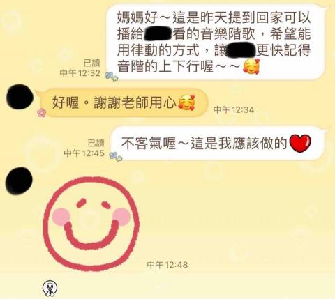 賴毓蓁 - 學生家長教學回饋