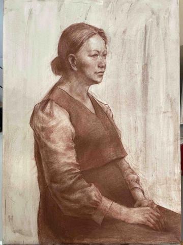 Daisy老師 - 炭精筆人像