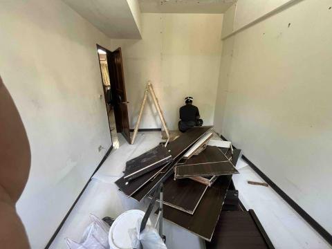 小Q  油漆工程 - 7/11 蘆竹 木作拆除批土拋光上漆