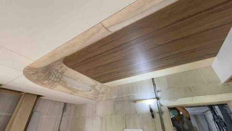湶 - 桃園中壢/老屋翻新天花板造型施工照