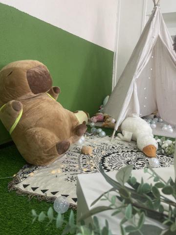 湯大慶 - 打卡牆可以跟帳篷與卡比芭拉拍照