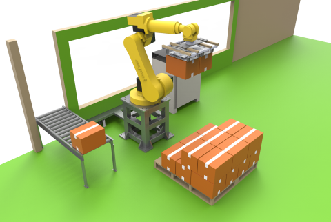 鈧礎 - 手臂搬運堆疊模擬