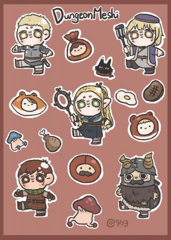 落葉 - 可愛貼紙