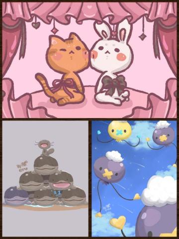 落葉 - 可愛插圖