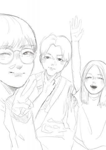 落葉 - 簡易似顏繪