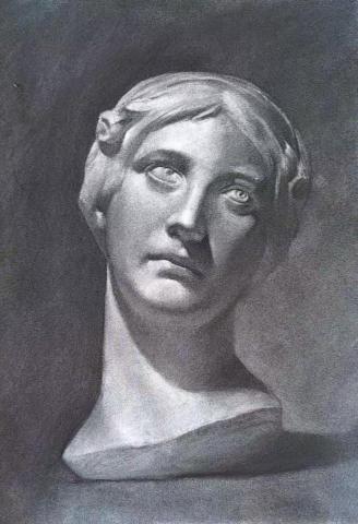 Ian - 石膏像素描