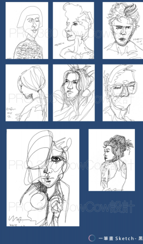 CowCow設計 - 人像手繪插畫設計