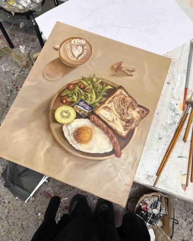 朱昕慧 - 油畫靜物創作