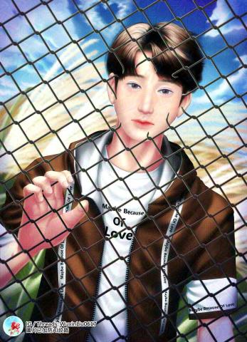 無心柳 - 畫名：你的光

創作理念：
各種壓力、難過、傷心鋪天蓋地的襲來，
像是鐵網般把你困在無法掙脫的牢籠裡，
但是希望你不要忘記我在這裡，
等著你。