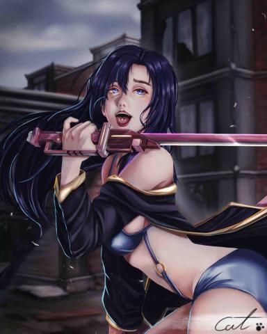 Cat - 比基尼劍士的最後一張…
感覺還是沒完稿~~
但目前真的不知道怎麼提升，
只能乖乖等駿音老師改圖了?。
#oc#originalcharacter#原創角色