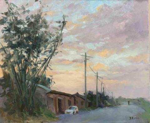施宜宏繪畫教學 - 油畫 鄉間小路