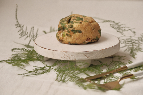 十一甜點 - 全素無蛋奶香蔥麵包