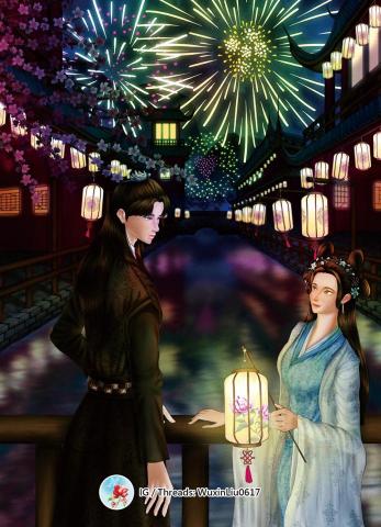 無心柳 - 畫名：如煙火般燦爛的你 you are so brilliant

創作理念：
炫目又燦爛的煙火總是令人目不轉睛，
就跟你一樣。