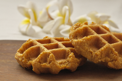 十一甜點 - 全素無蛋奶麩地瓜鬆餅