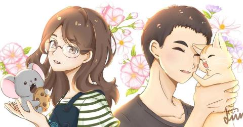 Liin_illustration - 情侶頭像 Liin_illustration - 情侶頭像