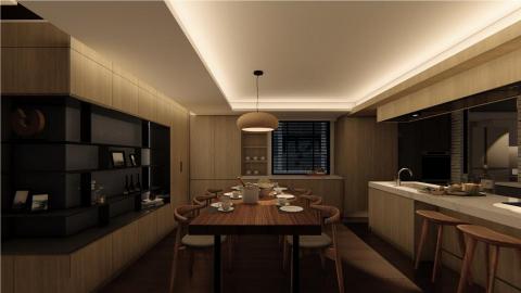 參闔願 TriUnity - 設計定案前，可提供3D渲染圖讓客戶更了解整體設計氛圍實際感受，及材料的色系搭配。