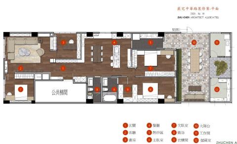 參闔願 TriUnity - 定案前的平面圖討論。