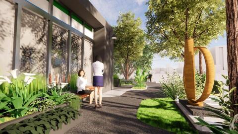 綠築驛整合設計 - 人行道景觀規劃