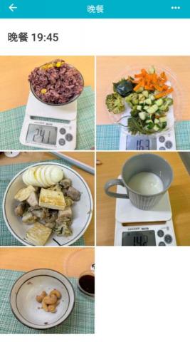 好挑食營養師 - 增肌學員的一餐飲食照片記錄範例