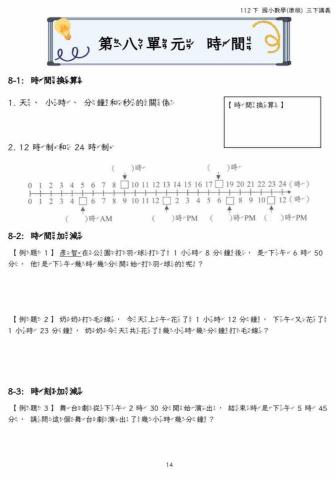 陳彥智 - 國小自編講義，主要以簡易之概念導入，後續循序漸進到比較靈活的題目