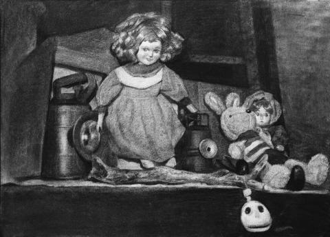 許方綺 - 素描/炭筆