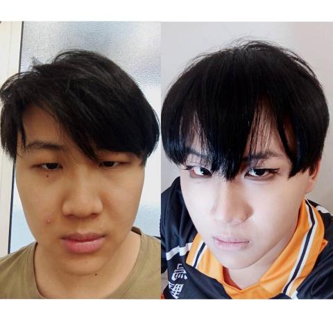 LOOLOO彩妝造型工作室 - 妝前妝後對比(三)