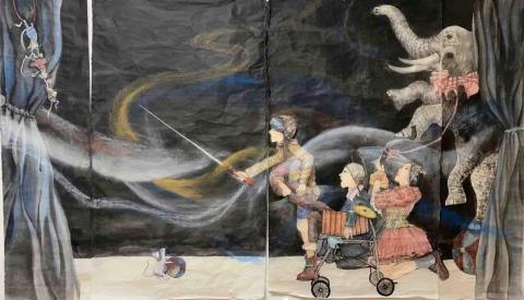 梁湘旻 - 大學期間水墨作品