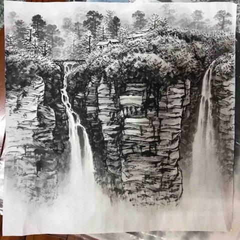 梁湘旻 - 大學期間基本功水墨作品