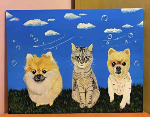 畫布、石頭彩繪(寵物、人物肖像似顏繪) - 