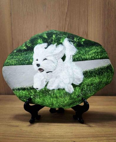 畫布、石頭彩繪(寵物、人物肖像似顏繪) - 