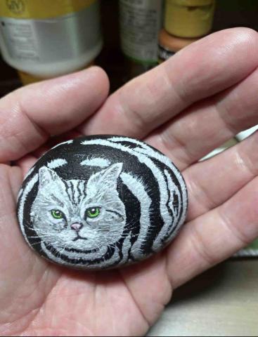 畫布、石頭彩繪(寵物、人物肖像似顏繪) - 