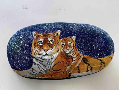 畫布、石頭彩繪(寵物、人物肖像似顏繪) - 