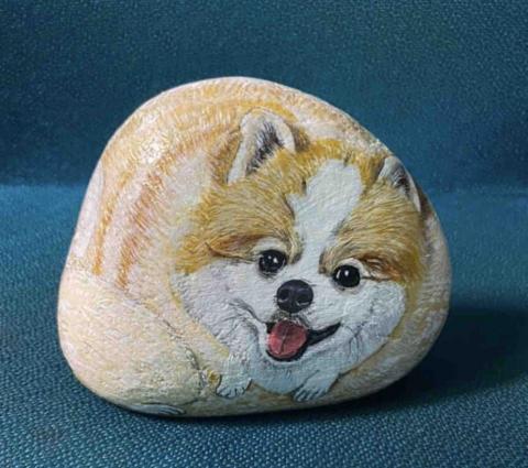 畫布、石頭彩繪(寵物、人物肖像似顏繪) - 