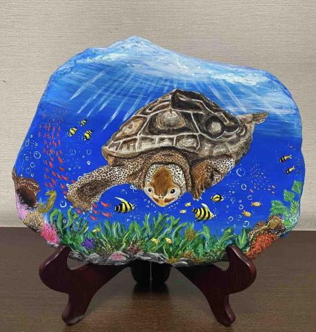 畫布、石頭彩繪(寵物、人物肖像似顏繪) - 