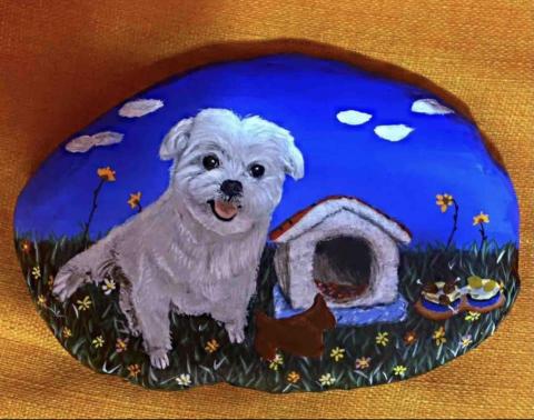 畫布、石頭彩繪(寵物、人物肖像似顏繪) - 