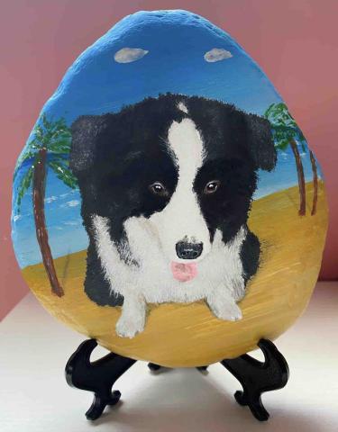 畫布、石頭彩繪(寵物、人物肖像似顏繪) - 