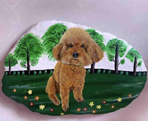 畫布、石頭彩繪(寵物、人物肖像似顏繪) - 