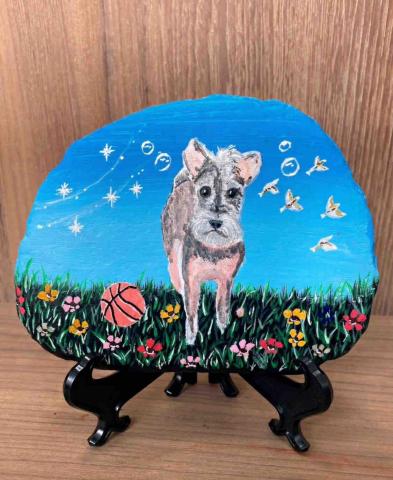 畫布、石頭彩繪(寵物、人物肖像似顏繪) - 