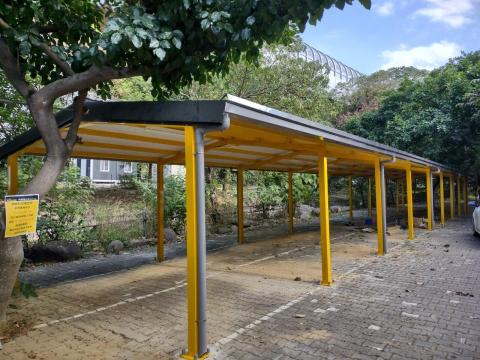 元順金屬企業股份有限公司 - 停車場統包工程-機車棚架搭建