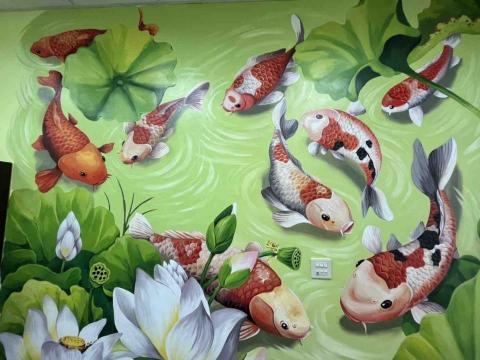 立羽工作室 - 壁畫

開運鯉魚圖（由客戶提供圖片）